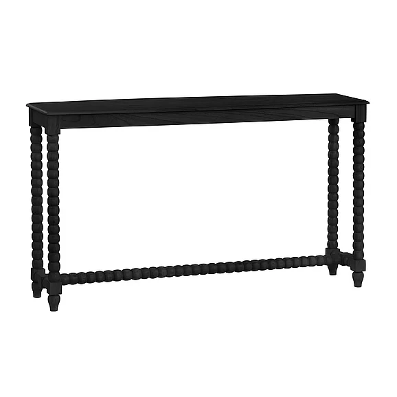 Crestview Collection Meridian Console Table in Painted Black CVFDR1024