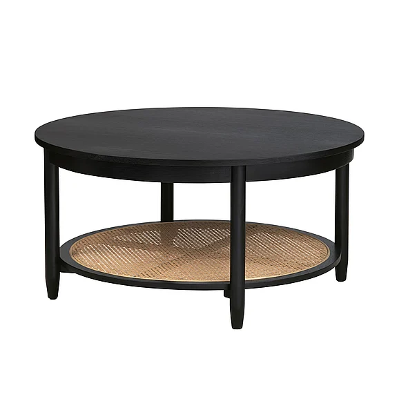Crestview Collection Port Royal Cocktail Table in Painted Black CVFDR1037