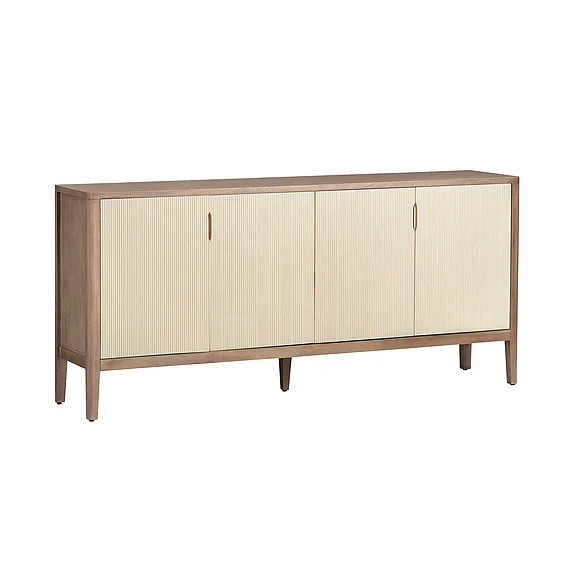 Crestview Collection Montclair Four-Door Sideboard in Painted Brown CVFDR1045