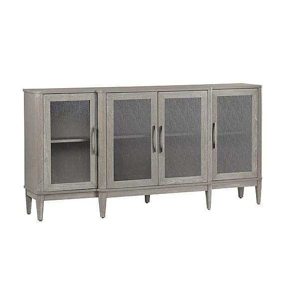 Crestview Collection Finnley Four-Door Sideboard in Khaki CVFDR1156