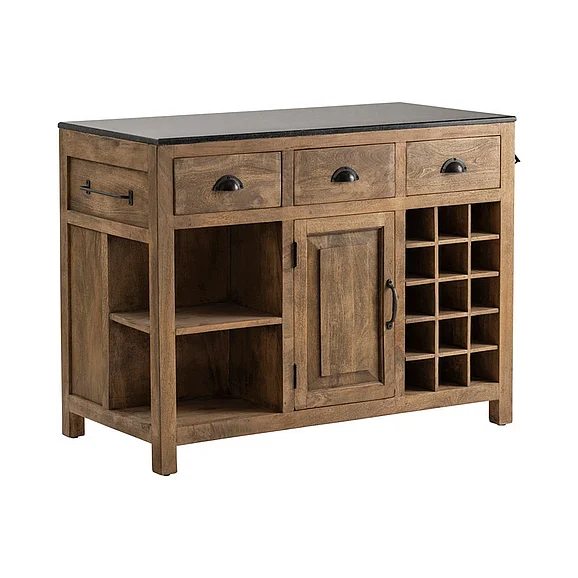 Crestview Collection Bengal Manor Island in Stained Brown CVFNR490