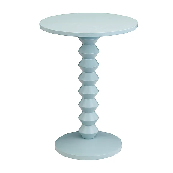 Crestview Taylor Accent Table (Blue) in CVFVR8607