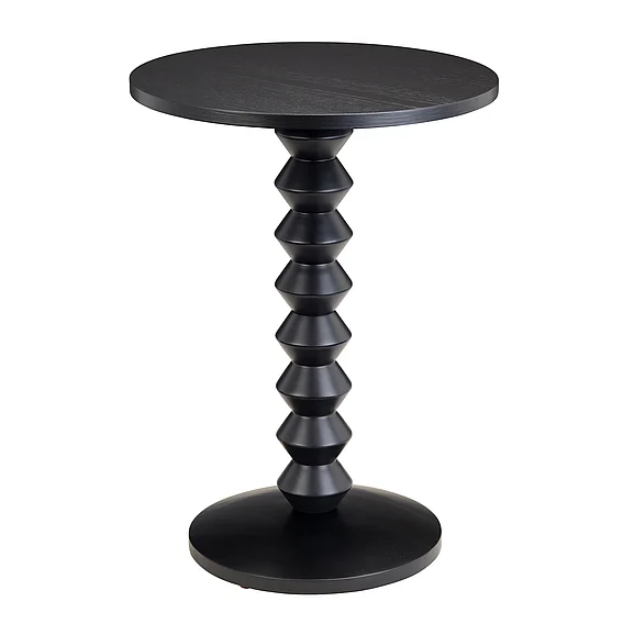 Crestview Taylor Accent Table (Black) in CVFVR8608