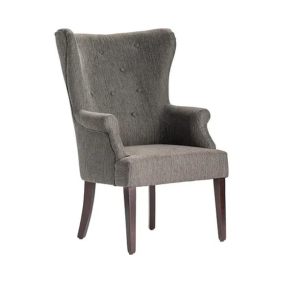 Crestview Collection Seville Accent Chair in Upholstered Grey CVFZR4503