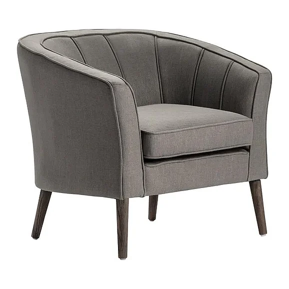 Crestview Collection Troy Accent Chair in Upholstered Grey CVFZR5106