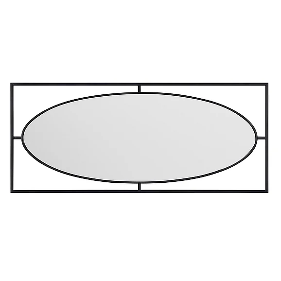 Crestview Oval Perception Mirror in Black CVTMR1953