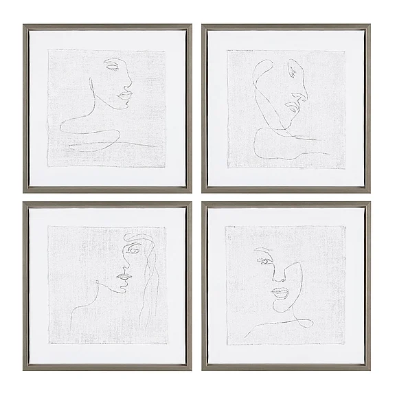 Crestview Collection Silver Expressions Wall Art CVTOP3104