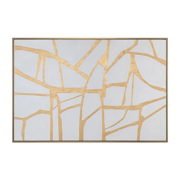 Crestview Collection Gold Lines Wall Art CVTOP3238