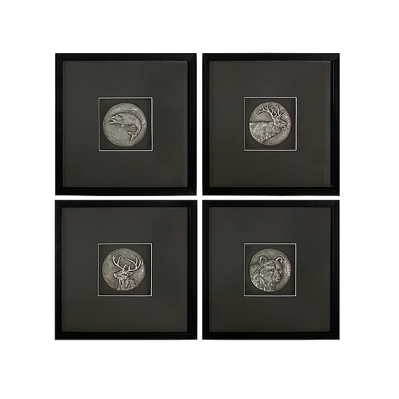 Crestview Wild Wildlife Wall Art in Black CVTOP3653