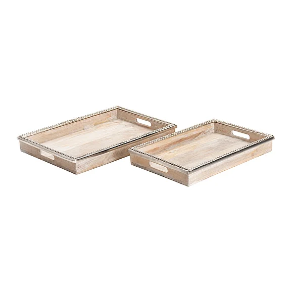 Crestview Collection Lana Trays CVTZRN016 (Set of 2)