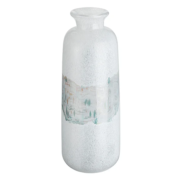 Crestview Large Solene Vase in White CVVSA1222L