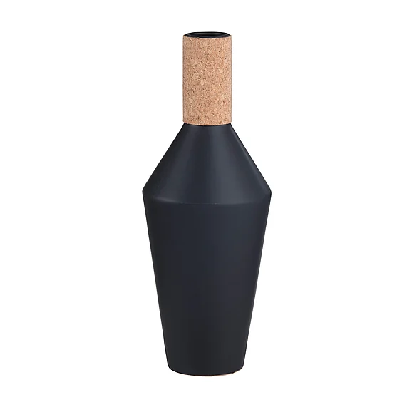 Crestview Large Jules Vase in Black CVVZSA037L