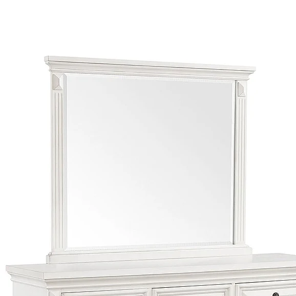 Elements International Calloway Mirror Antique White Color CY700MR