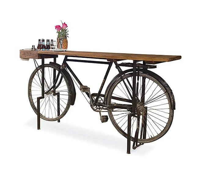 Classic Home Cycle Small Gathering Table in Brown 59011334