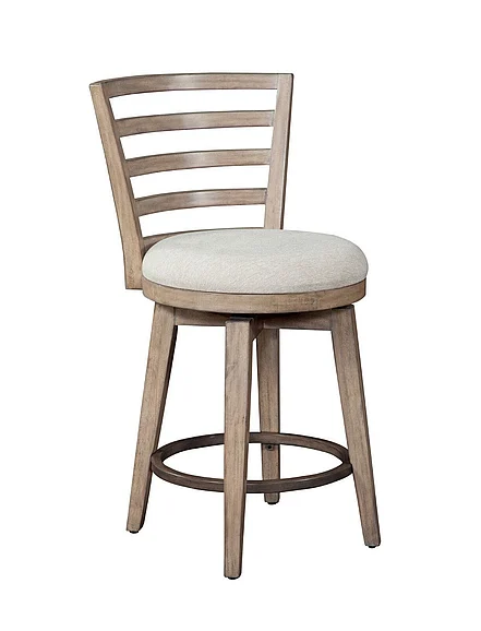 American Woodcrafters Meadowbrook Counter Height Swivel Stool - Brown D-2600-349-25F