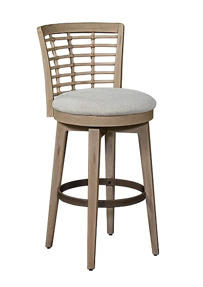 American Woodcrafters Beach Comber Bar Height Swivel Stool - Brown D-8500-348-30F