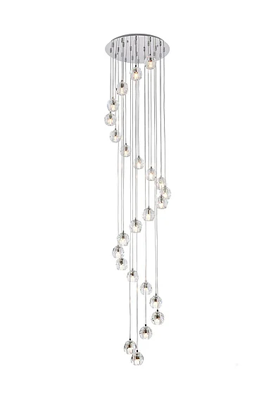 Elegant Eren 24 Lights Chrome Pendant 3505G19C CLOSEOUT