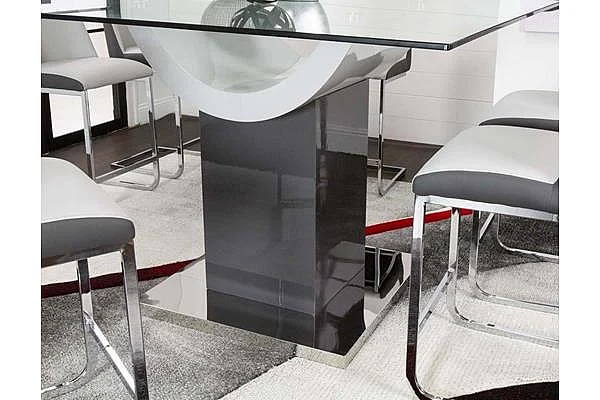 Sunset Trading Fresca/Wave 7pc Rectangular Dining Room Set in Light Gray