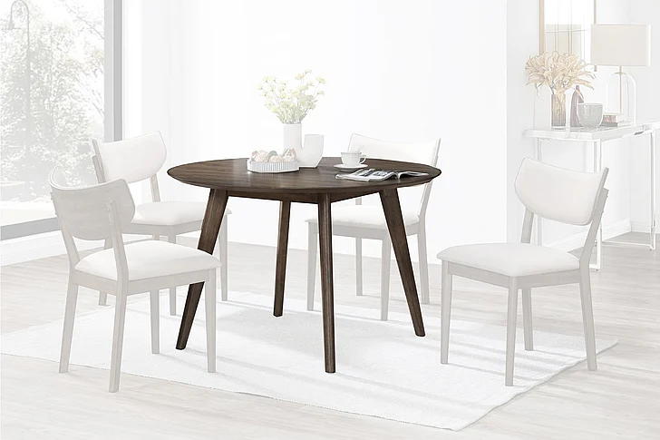 New Classic Rex 48" Round Dining Table - Walnut D1078-11 PROMO