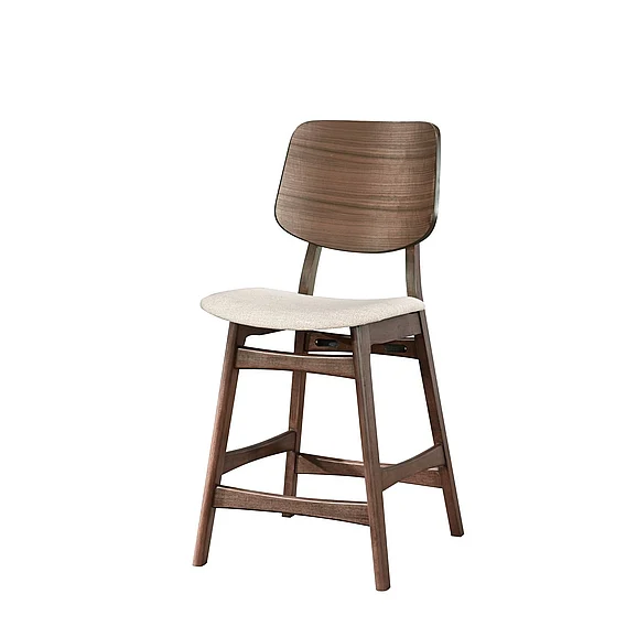 New Classic Oscar Counter Chair in Walnut (Set of 2) D1651-22