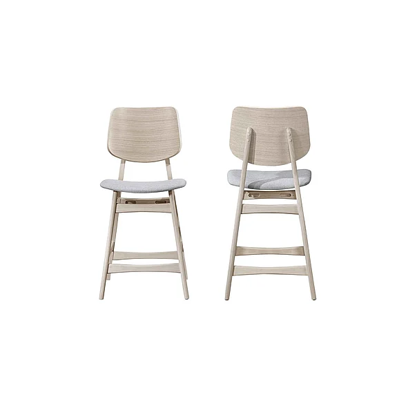 New Classic Oscar Counter Chair in White Wash (Set of 2) D1651W-22