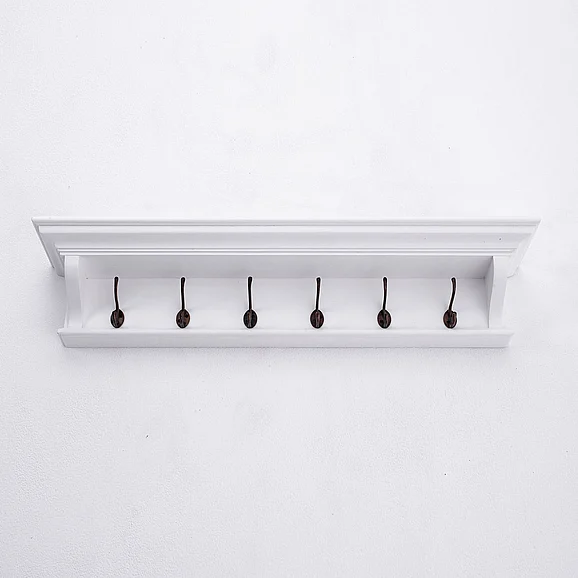 Nova Solo Furniture Halifax 6 Hook Coat Rack 100cm D169