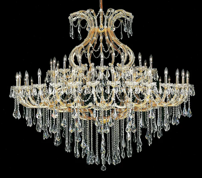 Elegant Maria Theresa 49 Light Gold Chandelier Clear Royal Cut Crystal 2801G72G/RC