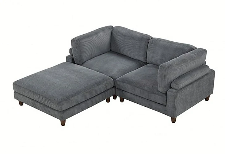 Furniture of America Dagenham Sectional in Gray FM6800GY-D