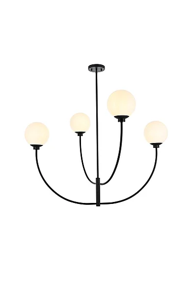 Elegant Nyomi 42 In. Pendant in Black LD814D42BK CLOSEOUT