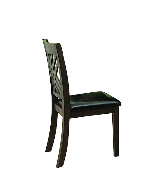 Titanic Furniture D241 Dining Chair in Black/Dark Brown D241 Box Of Chairs (Set of 2)