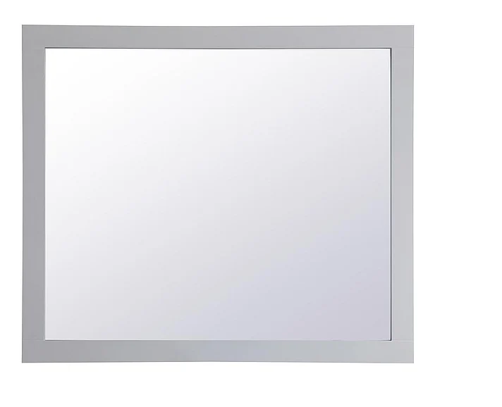 Elegant Aqua Rectangle Vanity Mirror 42 In. in Grey VM24236GR