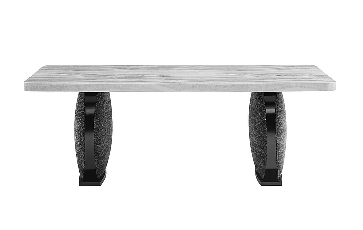 Global Furniture D2502 Dining Table in Black/Grey D2502DT