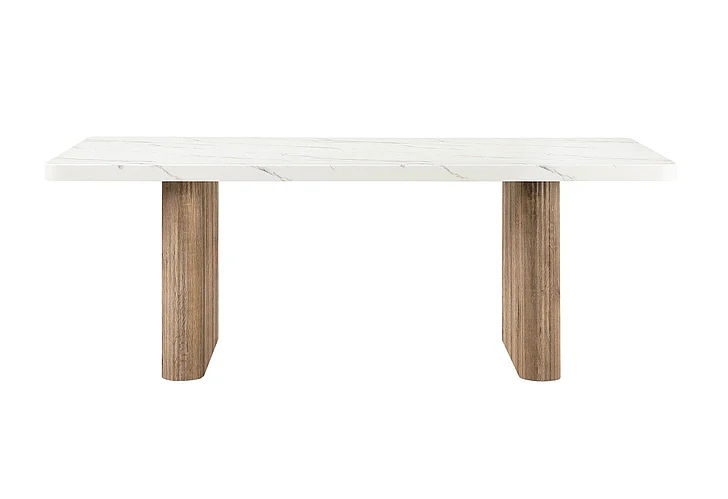 Global Furniture D2504 Dining Table in White/Grey D2504DT