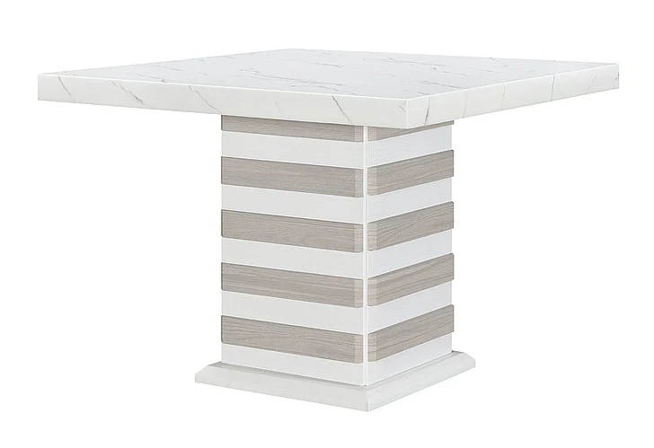 Global Furniture D2507 Bar Table in White D2507BT