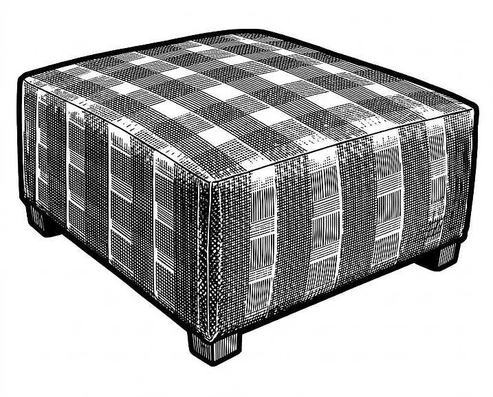 Tennessee Custom Jocelyn Large Ottoman 3J20-10
