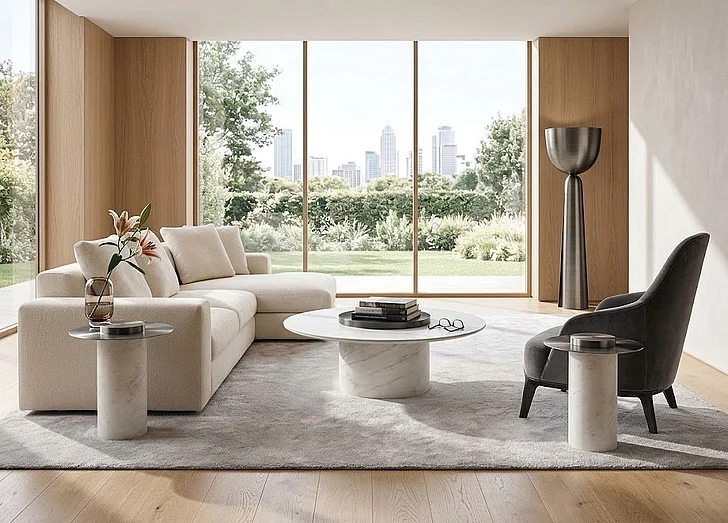 Whiteline Modern Living Aviana 3pc Occasional Set in White