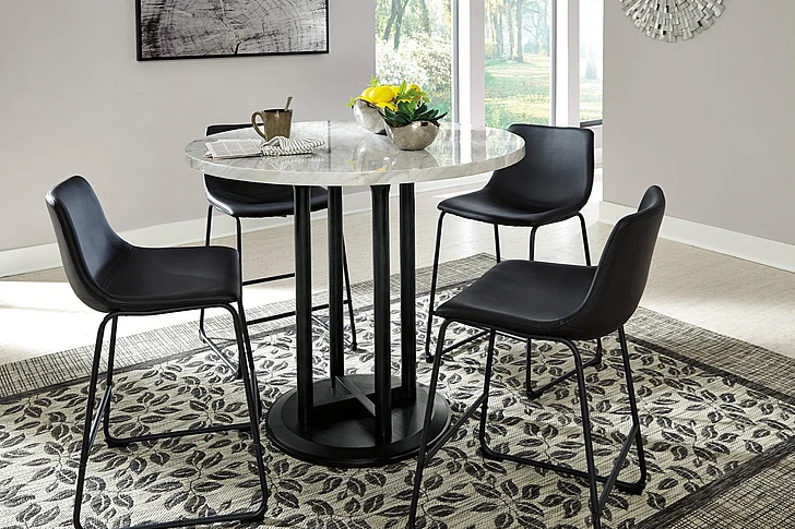 Centiar 5-Piece Counter Height Dining Table Set in Two-Tone