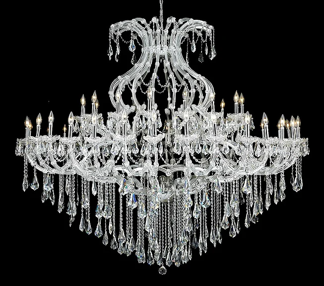 Elegant Maria Theresa 49 Light Chrome Chandelier Clear Royal Cut Crystal 2801G72C/RC