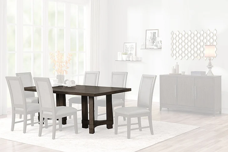 New Classic Cityscape Rectangle Dining Table in Walnut PROMO