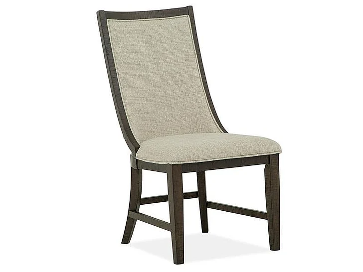 Magnussen Furniture Westley Falls Upholstered Host Side Chair in Graphite D4399-66 (Set of 2) CLOSEOUT