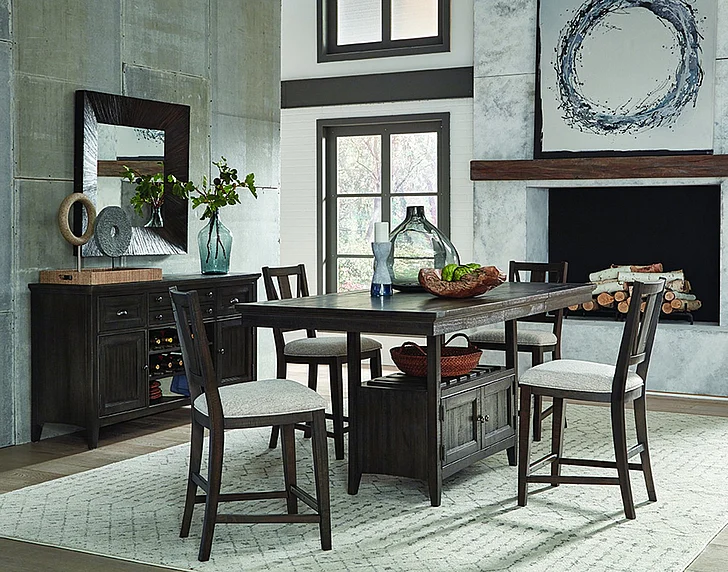 Magnussen Furniture Westley Falls 7pc Counter Dining Room in Graphite