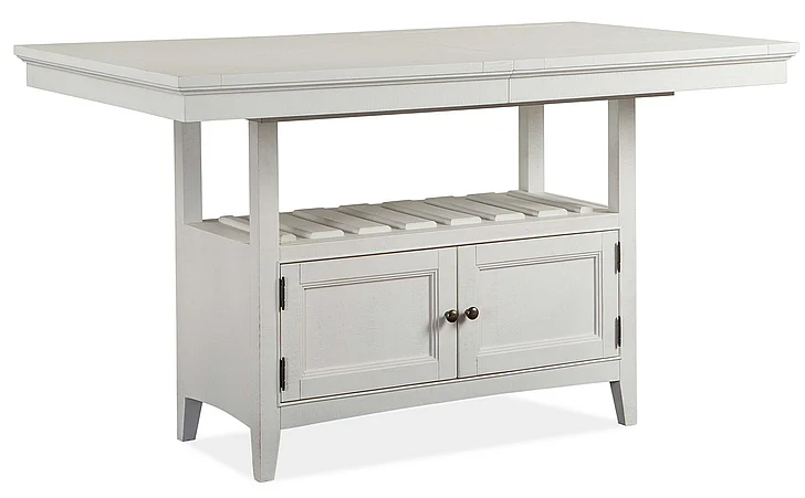 Magnussen Furniture Heron Cove Counter Table in Chalk White D4400-42 PROMO
