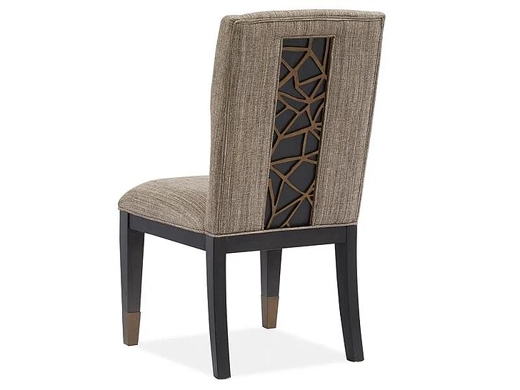 Magnussen Ryker Upholstered Host Side Chair in Nocturn Black (Set of 2) D5013-66