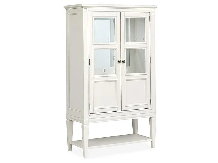 Magnussen Furniture Willowbrook Display Cabinet in Egg Shell White D5324-08