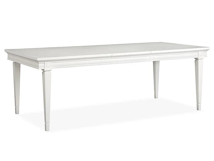 Magnussen Furniture Willowbrook Rectangular Dining Table in Egg Shell White D5324-20