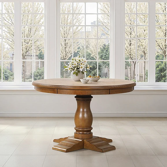 New Classic Sunset 48" Round Dining Table D5398-11 PROMO