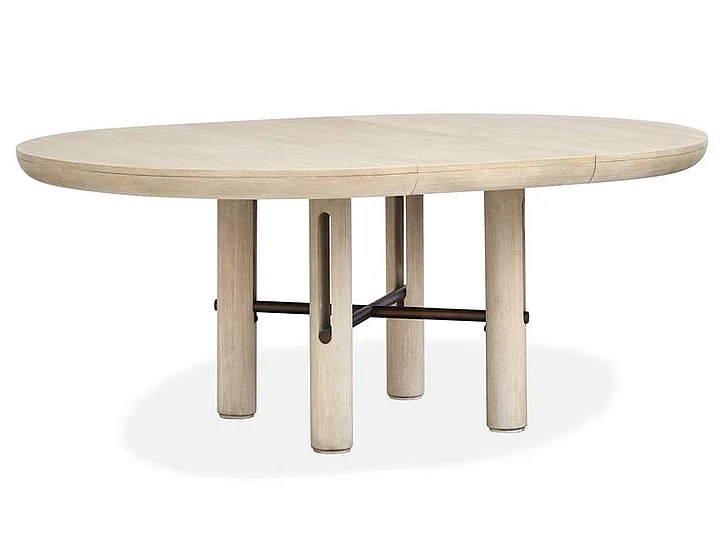 Magnussen Furniture Sunset Cove Round Dining Table in Sanibel Brown D5783-24
