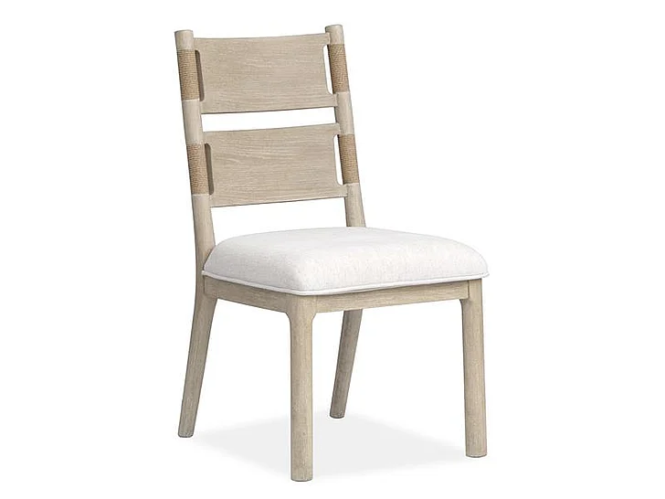 Magnussen Furniture Sunset Cove Dining Side Chair with Upholstered Seat in Sanibel Brown D5783-62 (Set of 2)