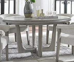 Magnussen Furniture Braelyn 60" Round Dining Table in Dorian Grey D5874-23