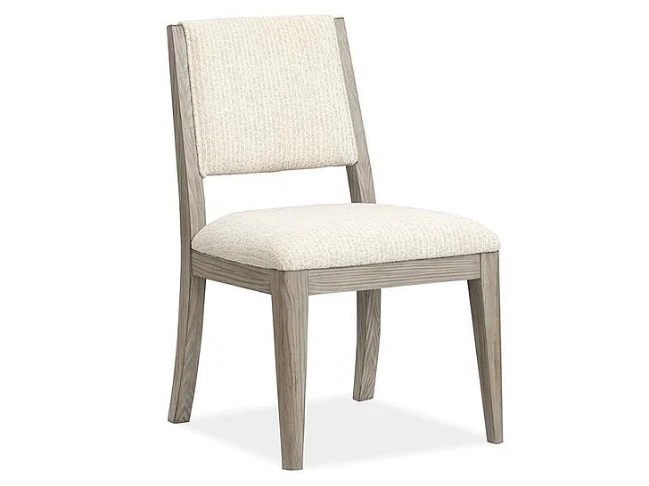 Magnussen Furniture Braelyn Dining Side Chair with Upholstered Seat and Back in Dorian Grey D5874-63 (Set of 2)